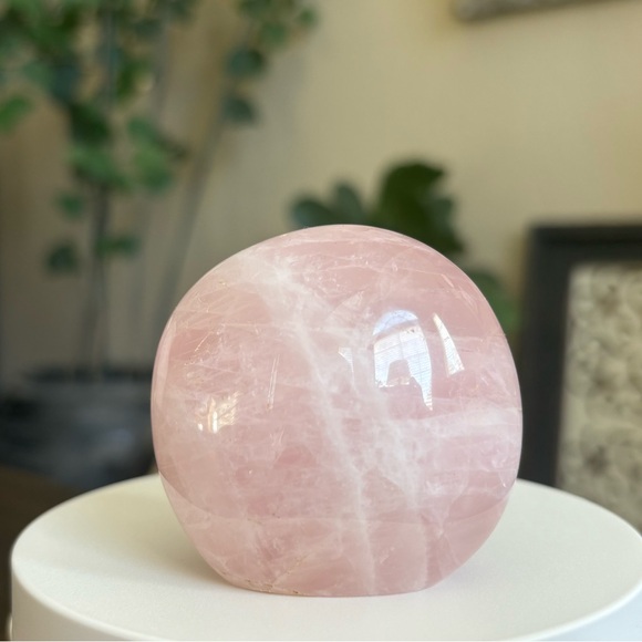 Rose Quartz Rounded Crystal Freeform - Picture 10 of 10